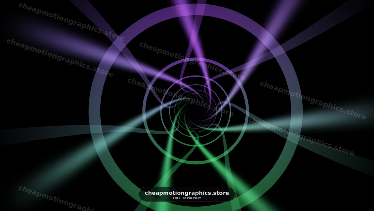 Abstract Purple and Green Spiral Light