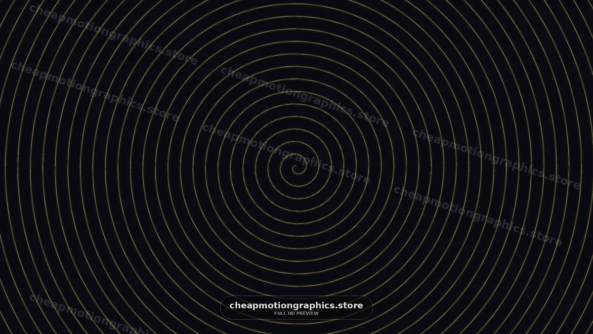 Spiral patterns on a dark background create a hypnotic effect