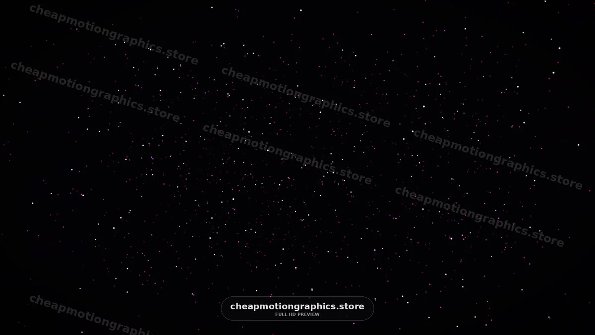 Stars sparkle in the night sky over a dark scene
