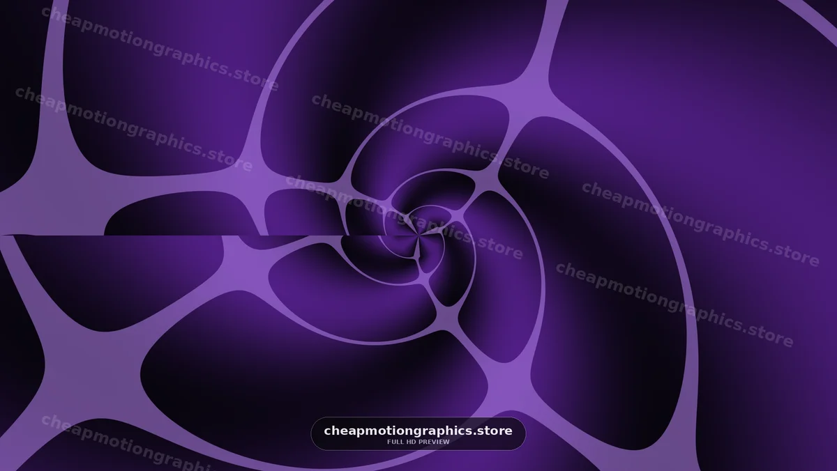 Swirling patterns in deep purple tones create dynamic visual effects