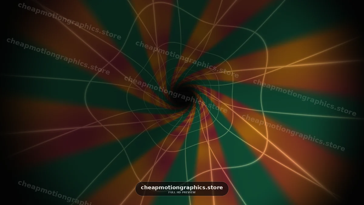 Colorful vortex animation with swirling lines and dark center
