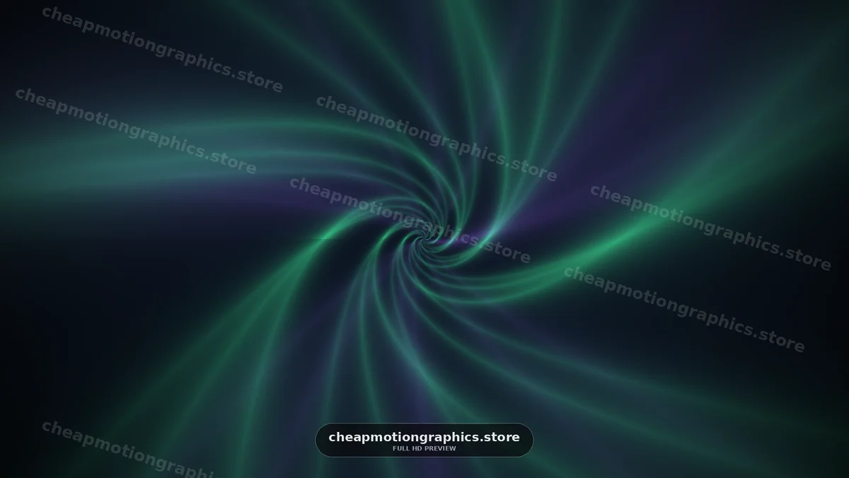 Abstract Green and Purple Light Spiral