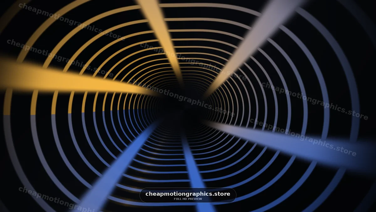 Visual effect of light lines moving toward a dark center