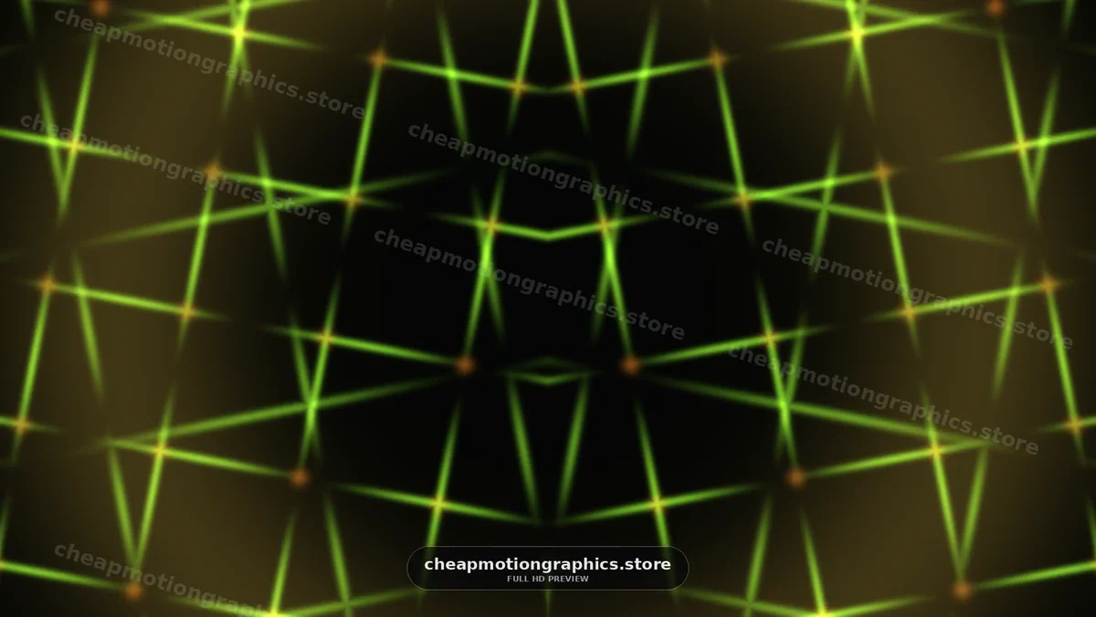 Glowing Green Grid on Dark Background
