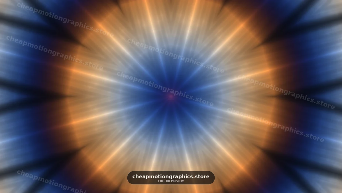 Colorful radial pattern with light effects in abstract design
