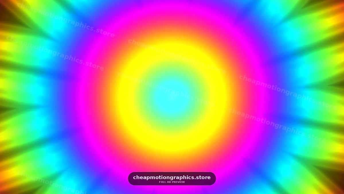 Vibrant Rainbow Light Burst Abstract Background