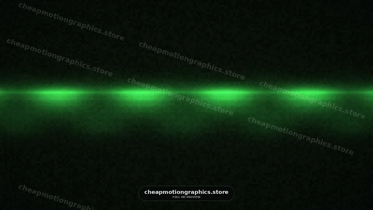 Dynamic green light waves create a vibrant backdrop for various uses