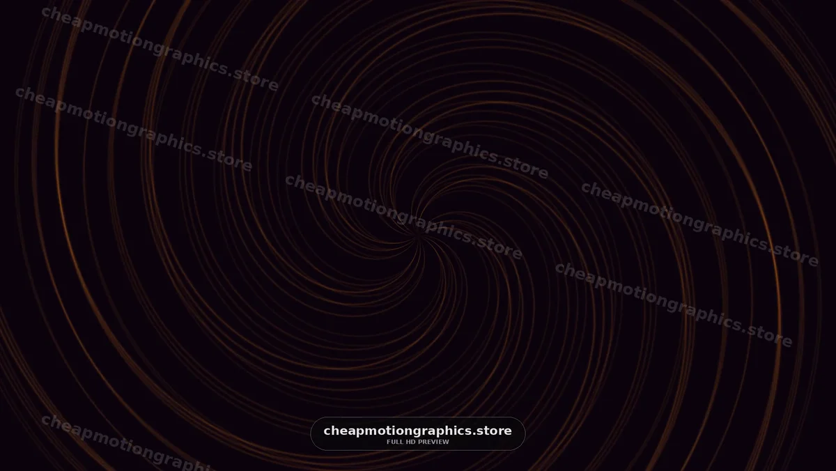 Golden Spiral Lines on Dark Background