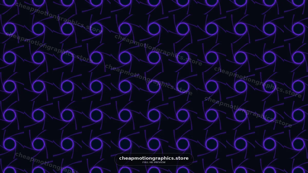 Bright teal swirls on a dark geometric pattern