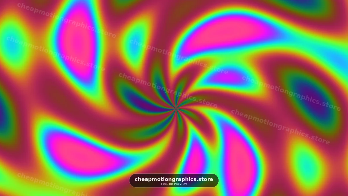 Colorful spiral pattern with vibrant hues and fluid motion