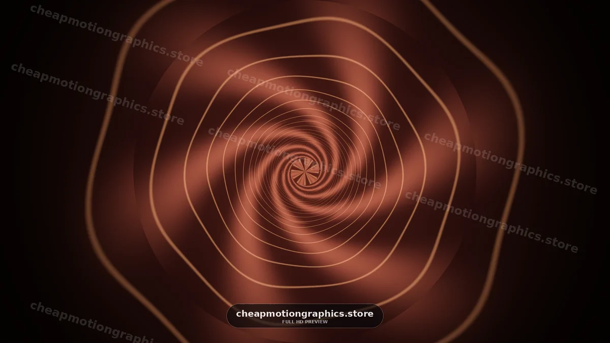 Swirling lines create a spiral pattern in warm tones