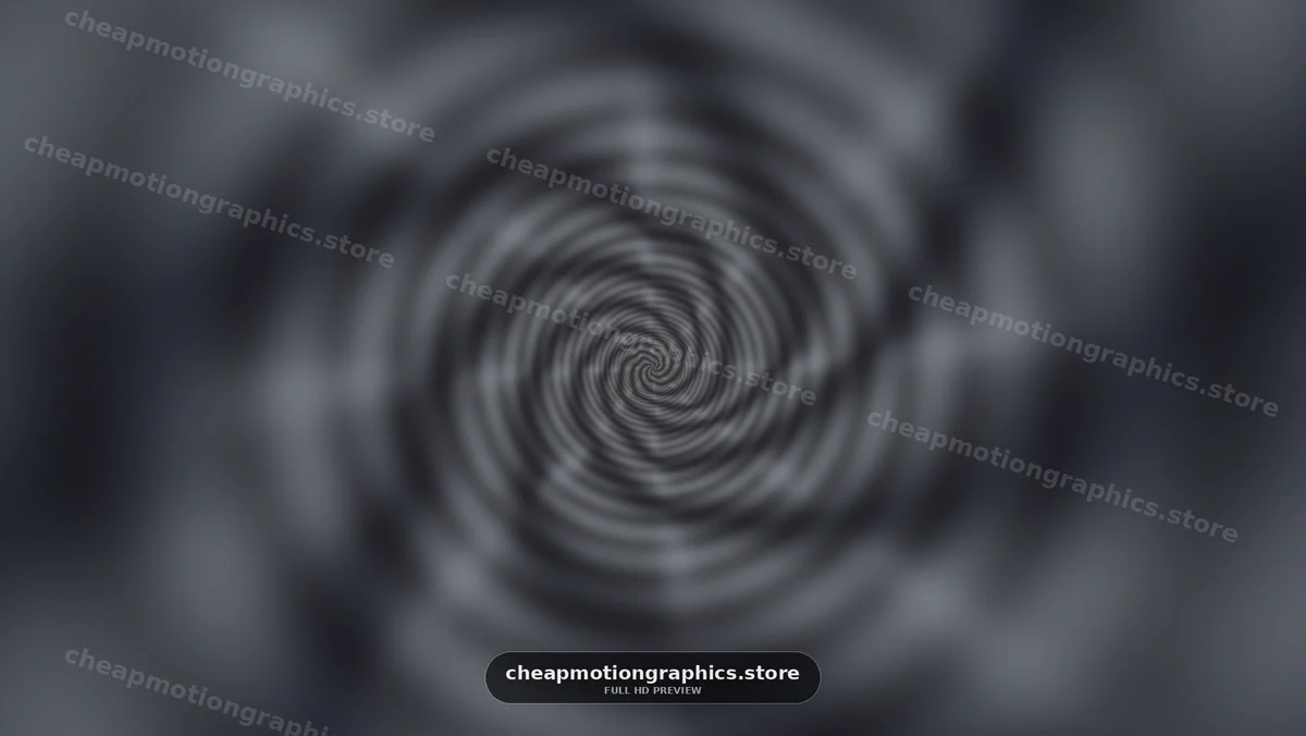 Abstract Black and White Spiral Tunnel