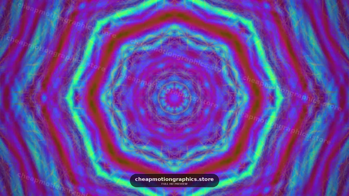 Vibrant Abstract Kaleidoscope Pattern