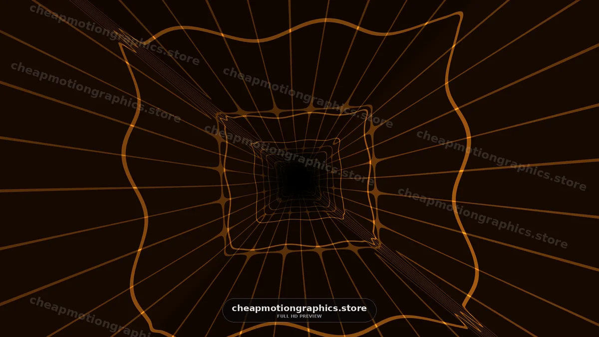 Abstract Golden Grid Tunnel