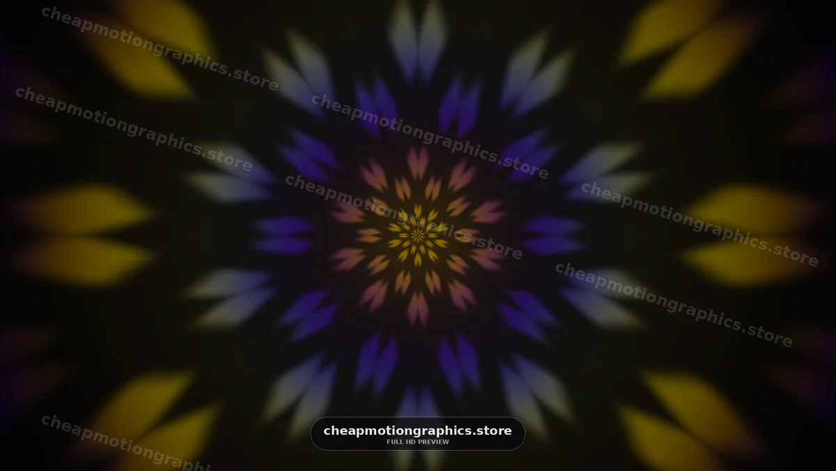 Colorful abstract pattern with radial symmetry and light effects