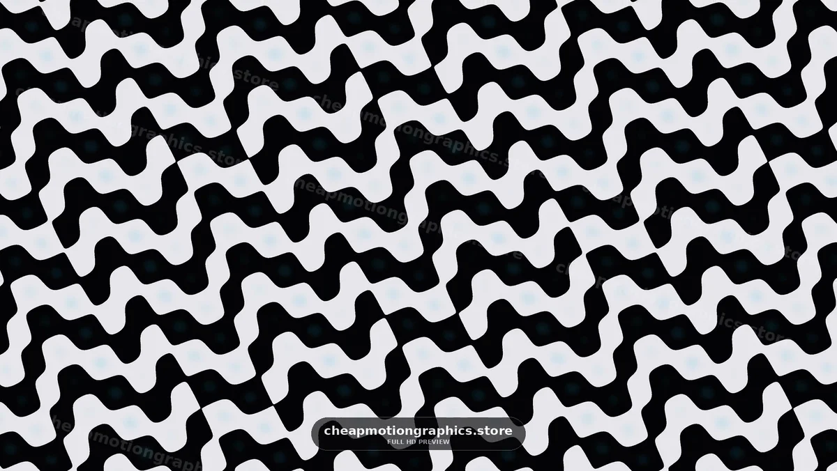 Abstract Black and White Wavy Pattern