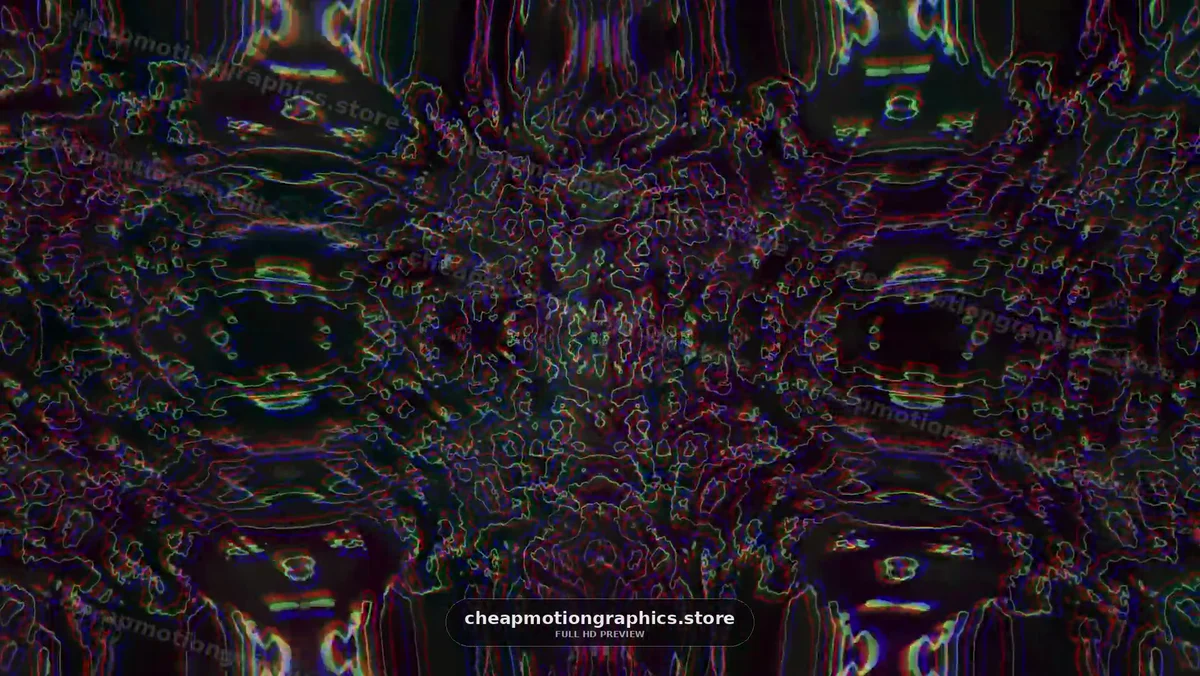 Colorful abstract design with flowing shapes and patterns