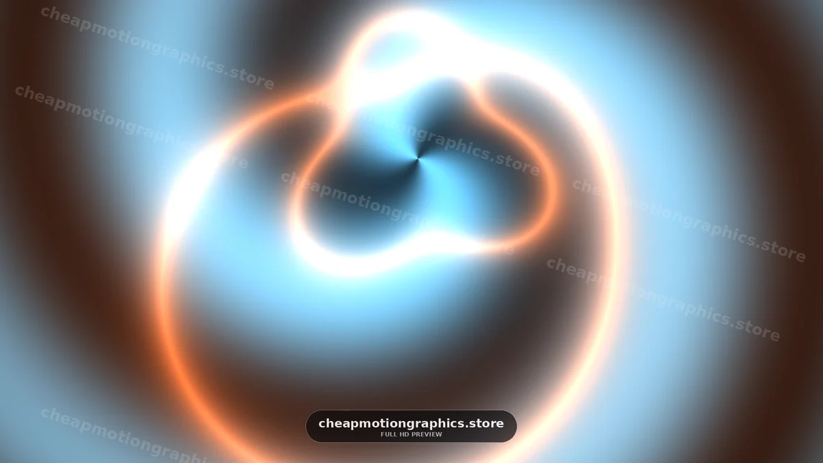 Colorful abstract swirl with light beams in a digital design
