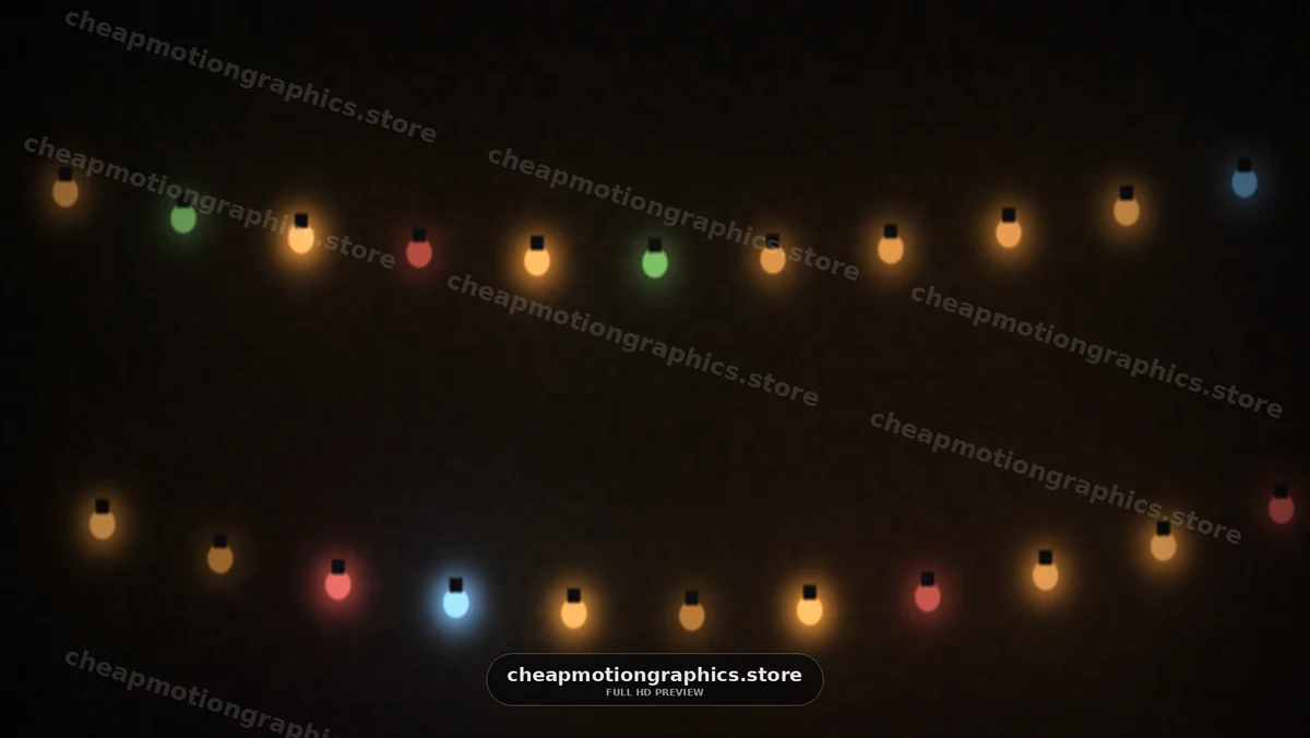 Colorful lights create a festive mood in a dark setting