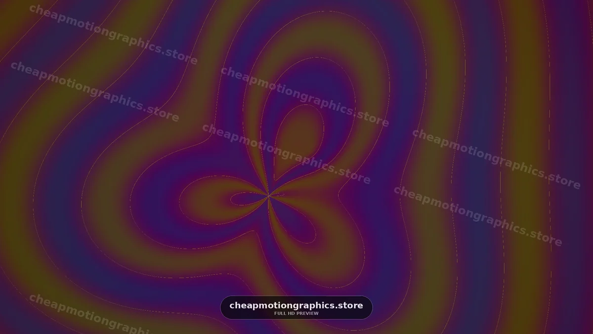 Abstract Purple and Gold Flowing Pattern