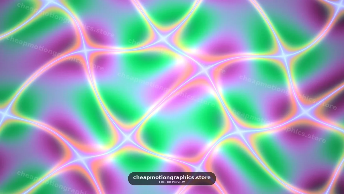 Colorful Abstract Waves and Glowing Lines