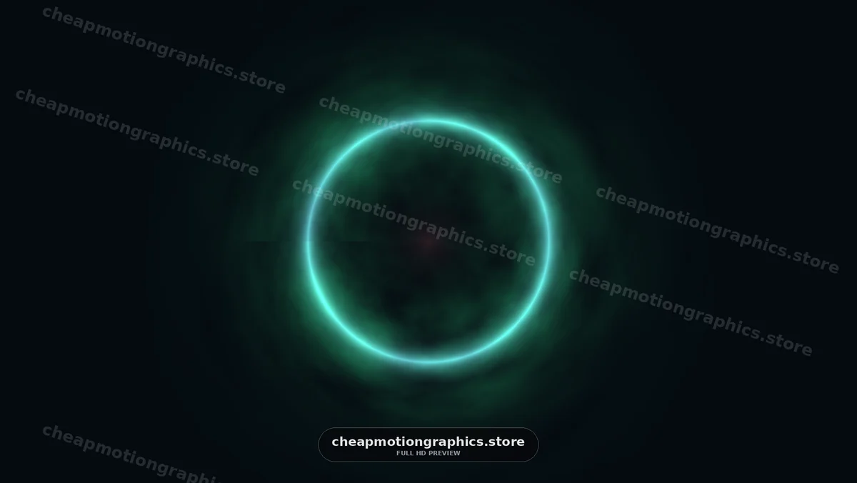 Light ring with a glowing edge on a dark background