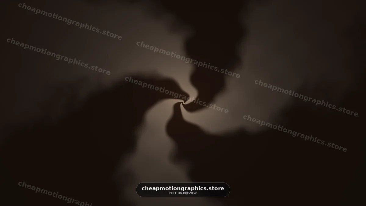 Swirling smoke effect on dark background with dynamic motion