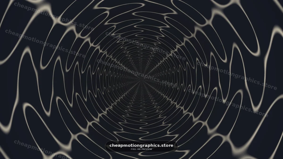 Abstract Concentric Tunnel of Light