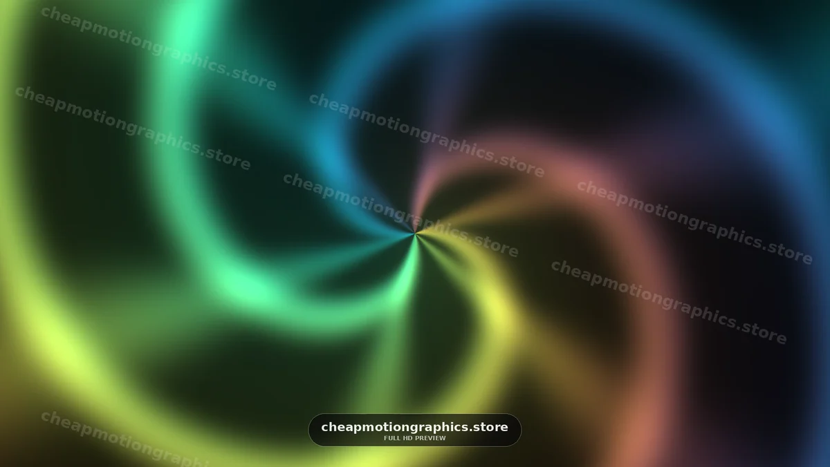 Colorful Abstract Light Spiral