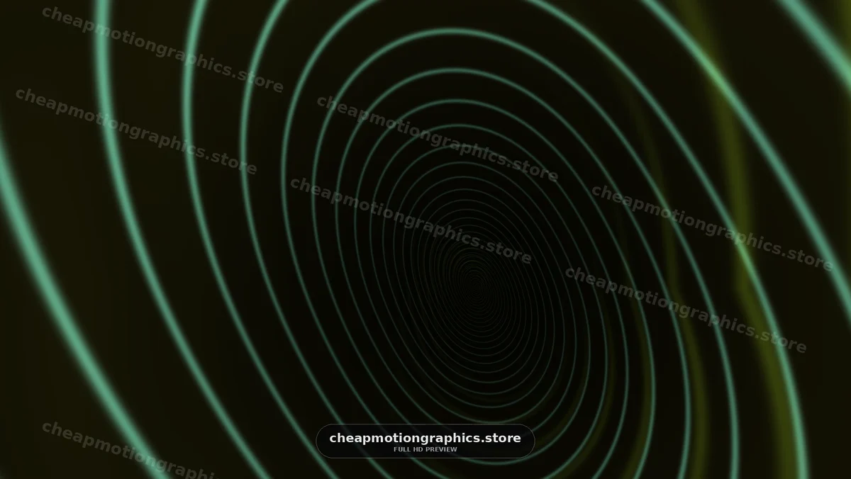 Swirling lines create a tunnel effect in dark background