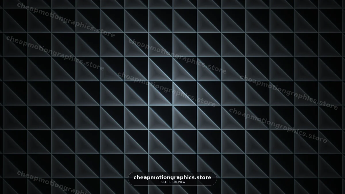 Dark Geometric Grid with Glowing Triangles