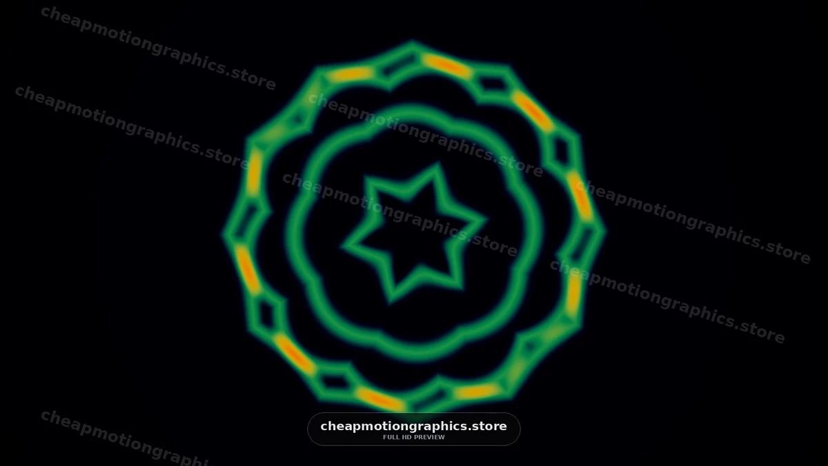 Glowing Orange Concentric Rings on Dark Background