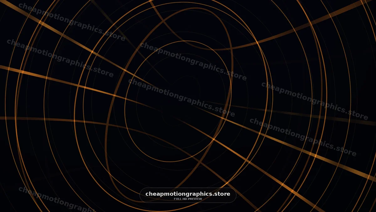 Abstract Golden Rings and Lines on Black