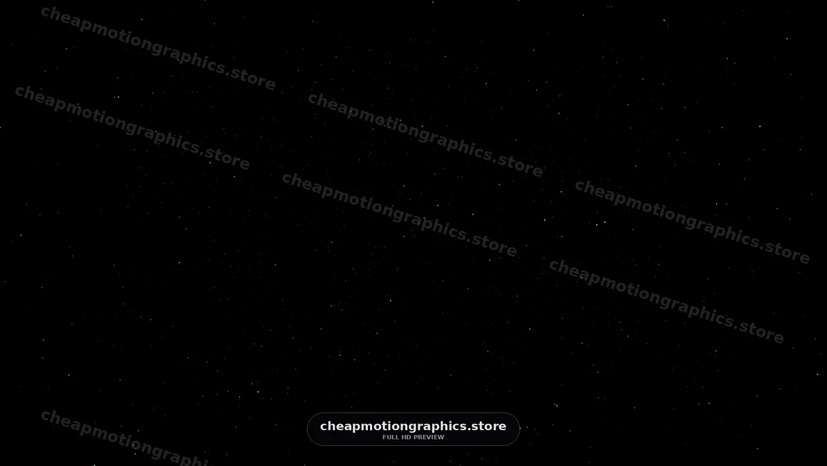 Colorful Stars Against Black Space