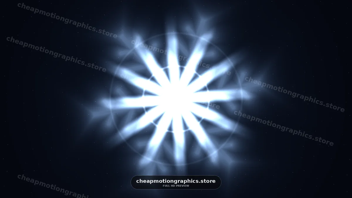 Bright light pattern in dark background creates visual interest