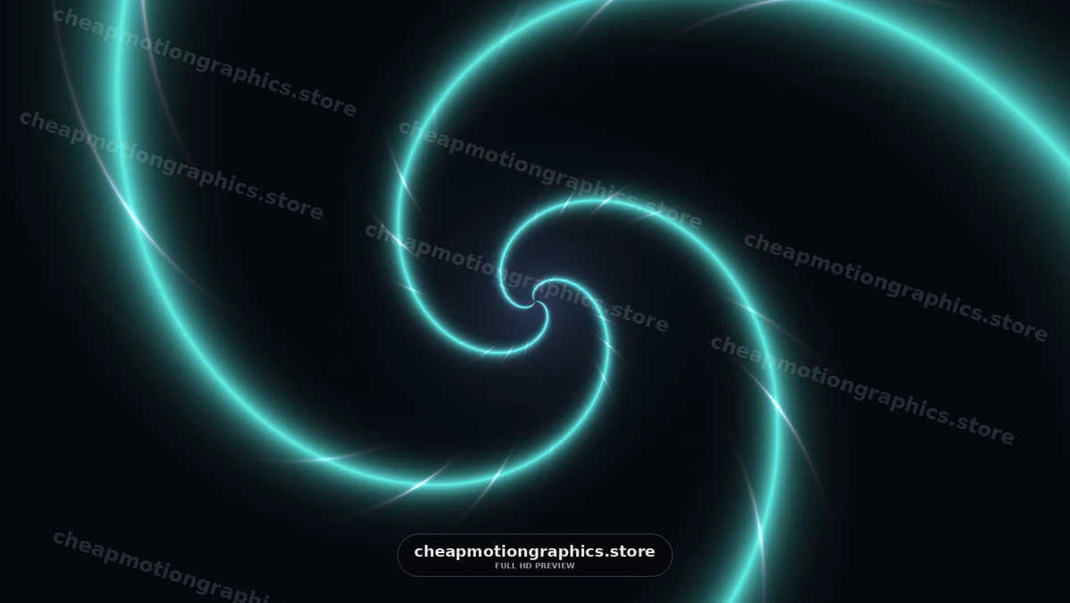Swirling blue light effects in dark background