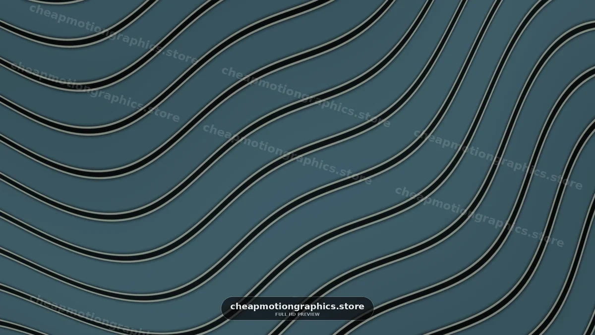 Wavy lines create a pattern on a blue surface