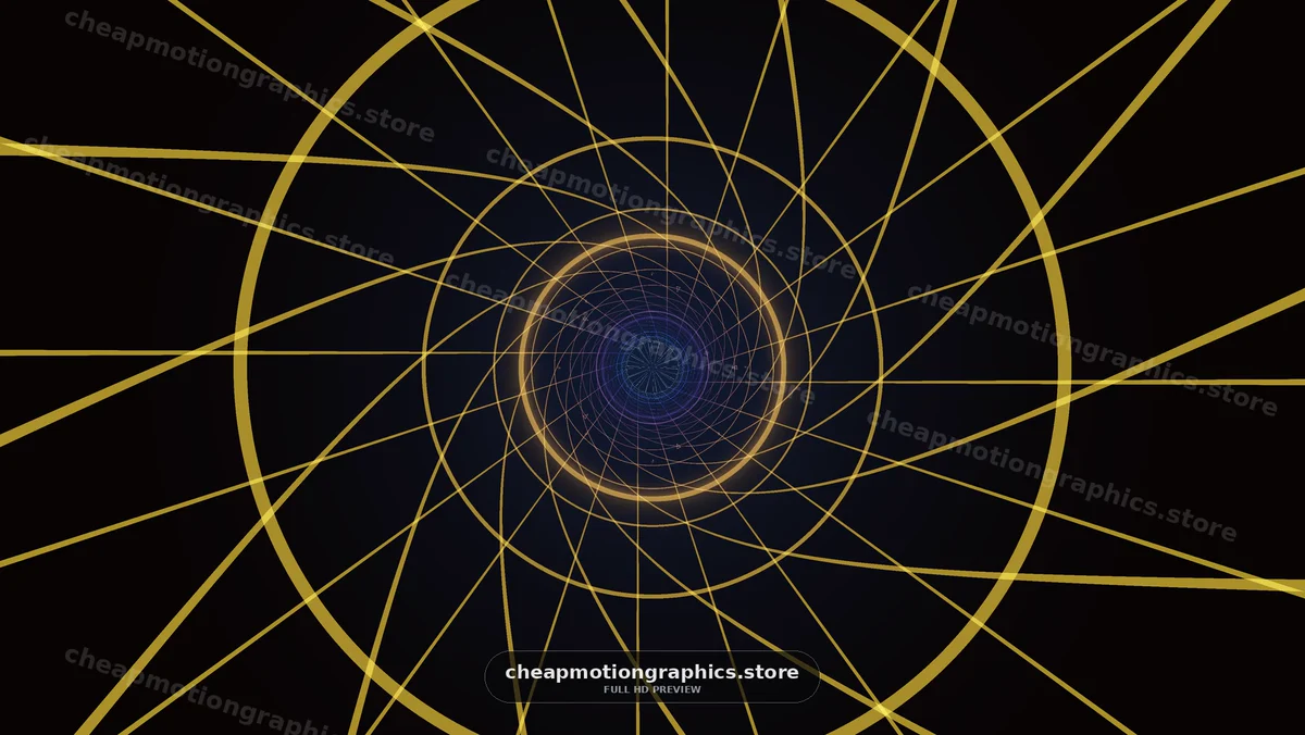 Abstract Golden Lines and Concentric Circles