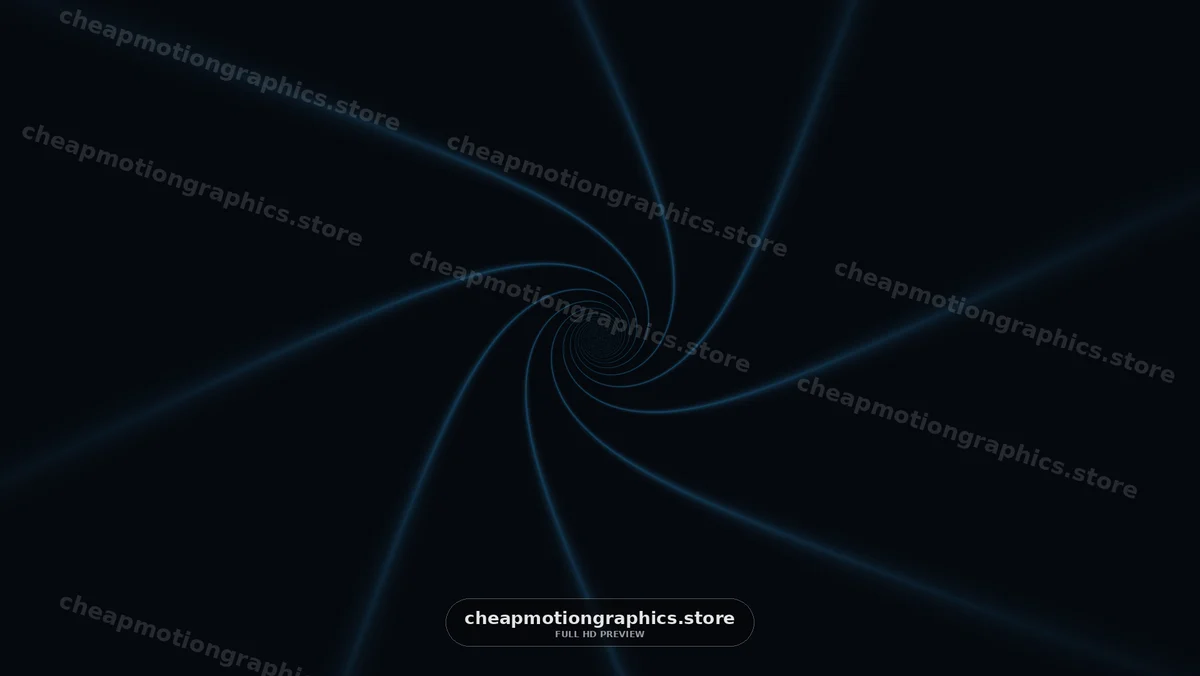 Spiral light effect with dark background in motion