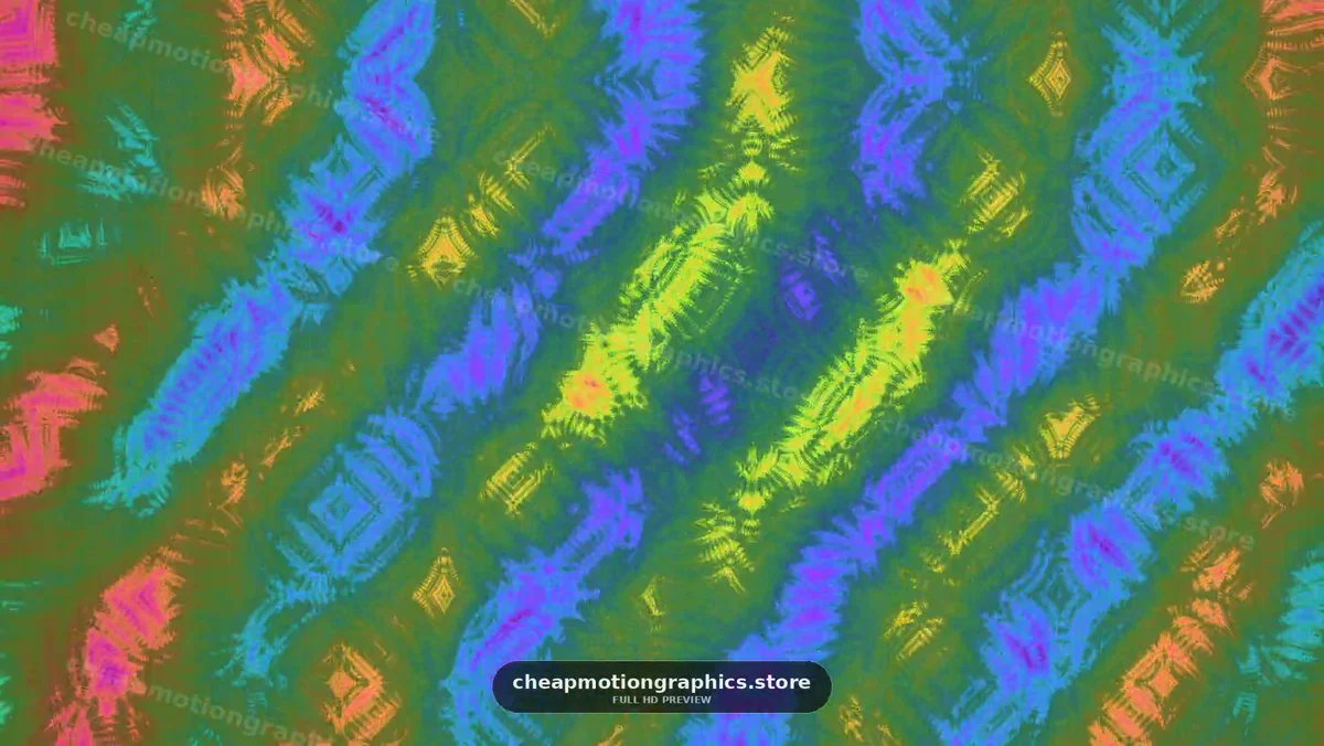 Vibrant Abstract Kaleidoscopic Pattern