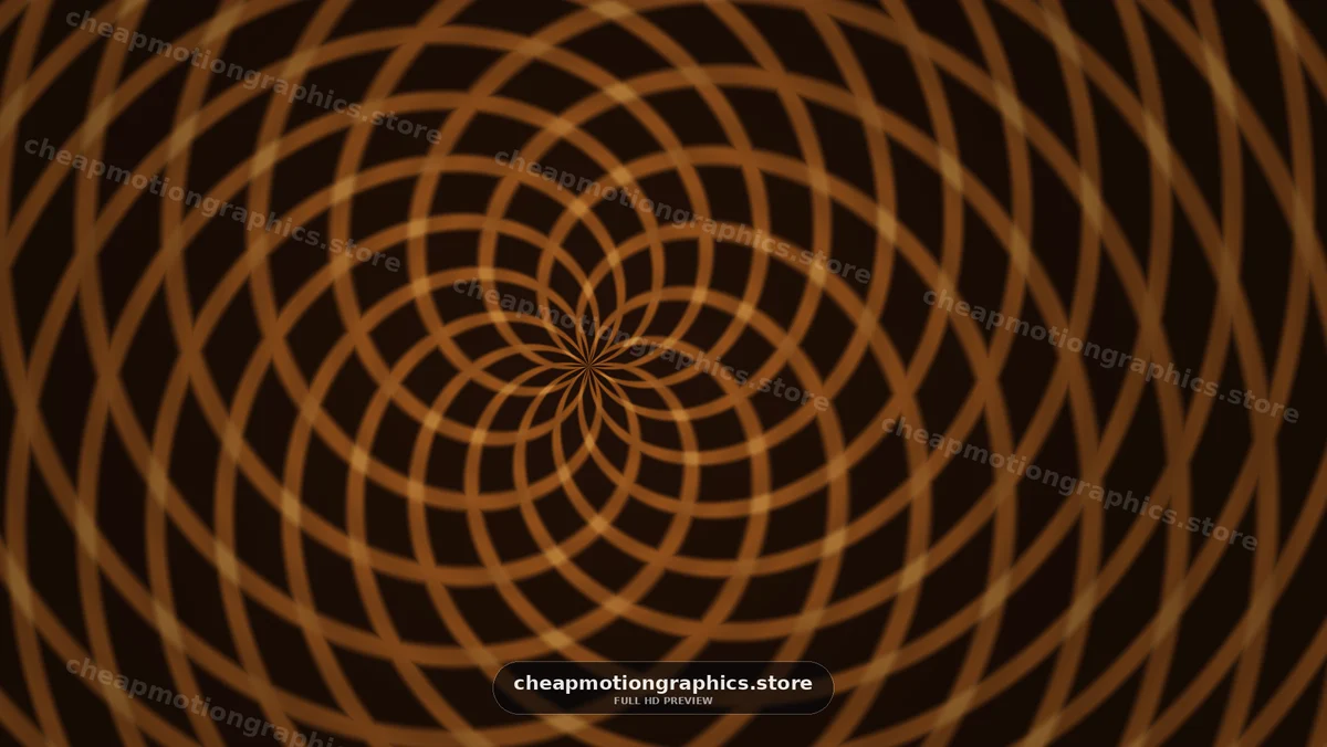 Abstract Orange Geometric Spiral Pattern
