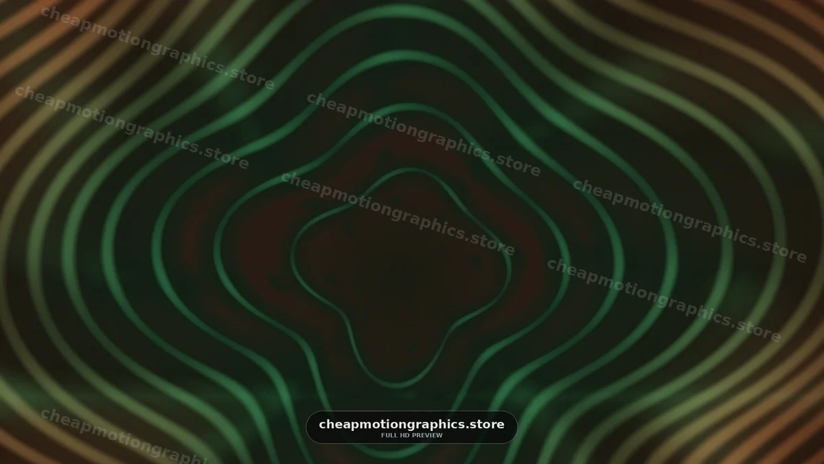 Abstract Green Topographic Contour Pattern
