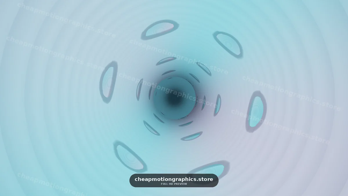 Pastel Abstract Vortex with Floating Shapes