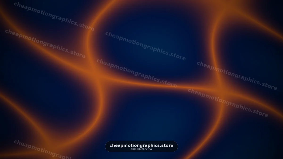 Dynamic orange lines on dark background