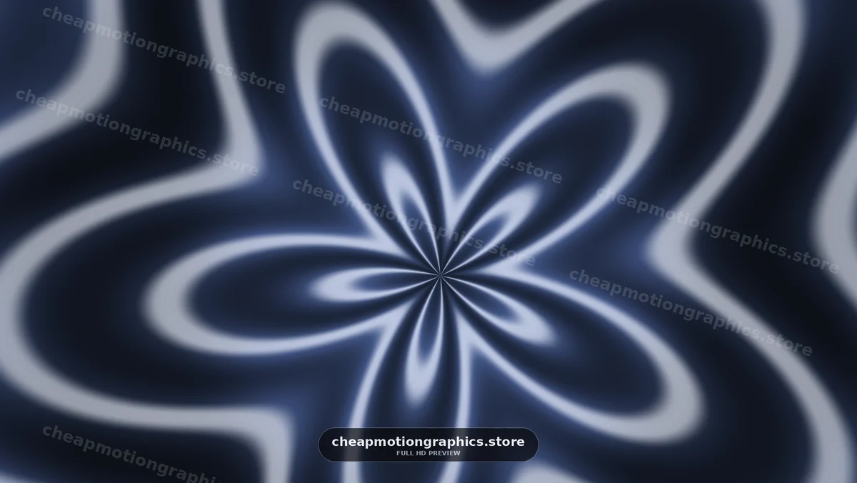 Motion design with abstract shapes in blue and black colors